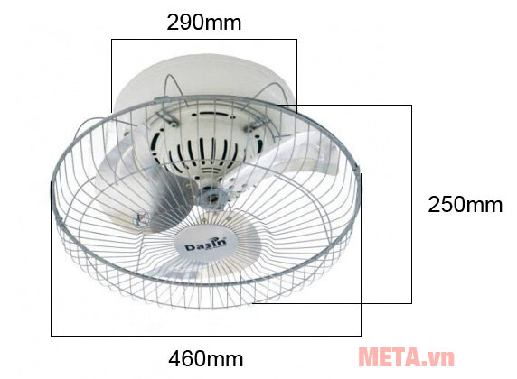 Quạt đảo trần Dasin KZR-1640 (HCT) Quạt đảo trần Dasin KZR-1640 (HCT)