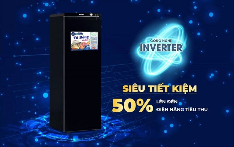 Tủ đông Sanaky inverter 7 ngăn 230 lít VH-230VD3