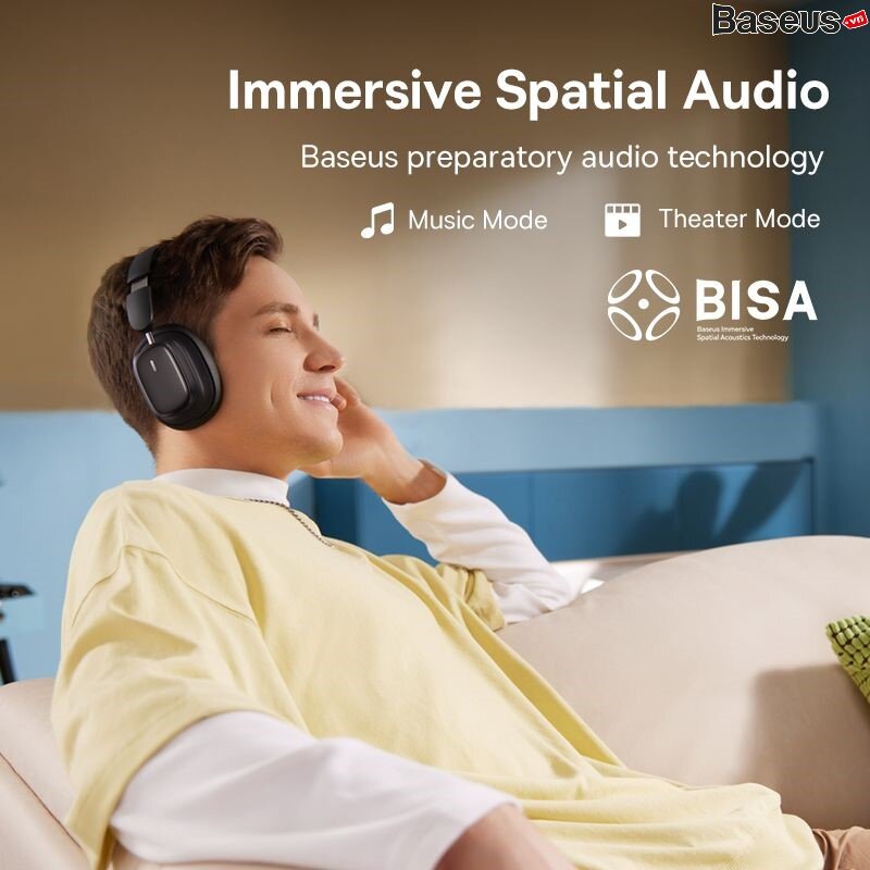 Tai nghe Bluetooth chụp tai Baseus Bowie H1i 3