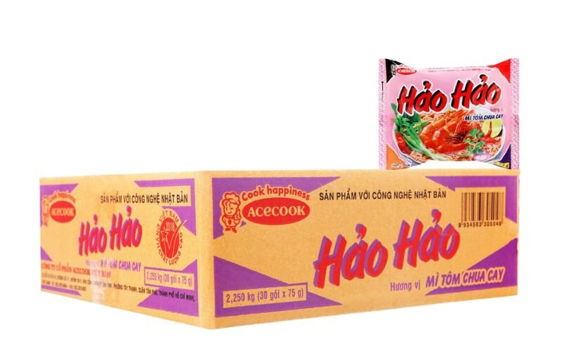 Mì tôm chua cay Hảo Hảo thùng 30 gói x 75g