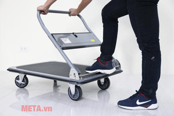 Xe đẩy hàng 4 bánh sàn thép Advindeq TL-320