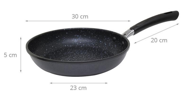 Chảo vân đá đáy từ Happycook Hera HFP-30 30 cm Chảo vân đá đáy từ Happycook Hera HFP-30 30 cm