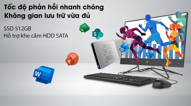 PC HP All in One 200 Pro G4 74S23PA 4