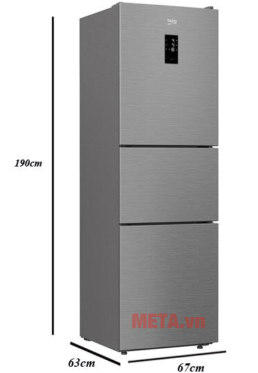 Tủ lạnh Inverter Beko RTNT290E50VZX 284 lít