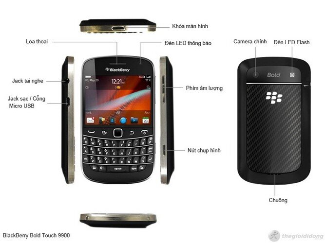 Điện thoại BlackBerry Bold Touch 9900