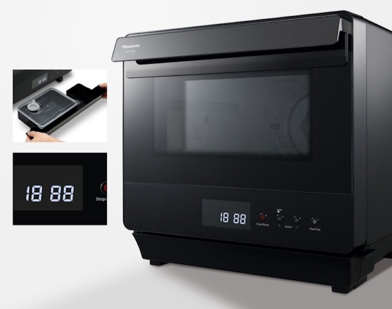 Lò hấp nướng chiên không dầu Panasonic NU-SC180BYUE được thiết kế với bảng điều khiển trực quan