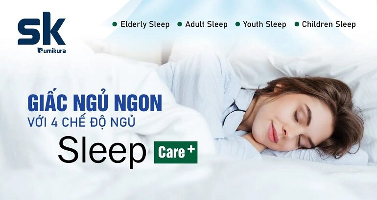 Điều hòa Sumikura APS/APO-092/GOLD có 4 chế độ ngủ Sleep Care+