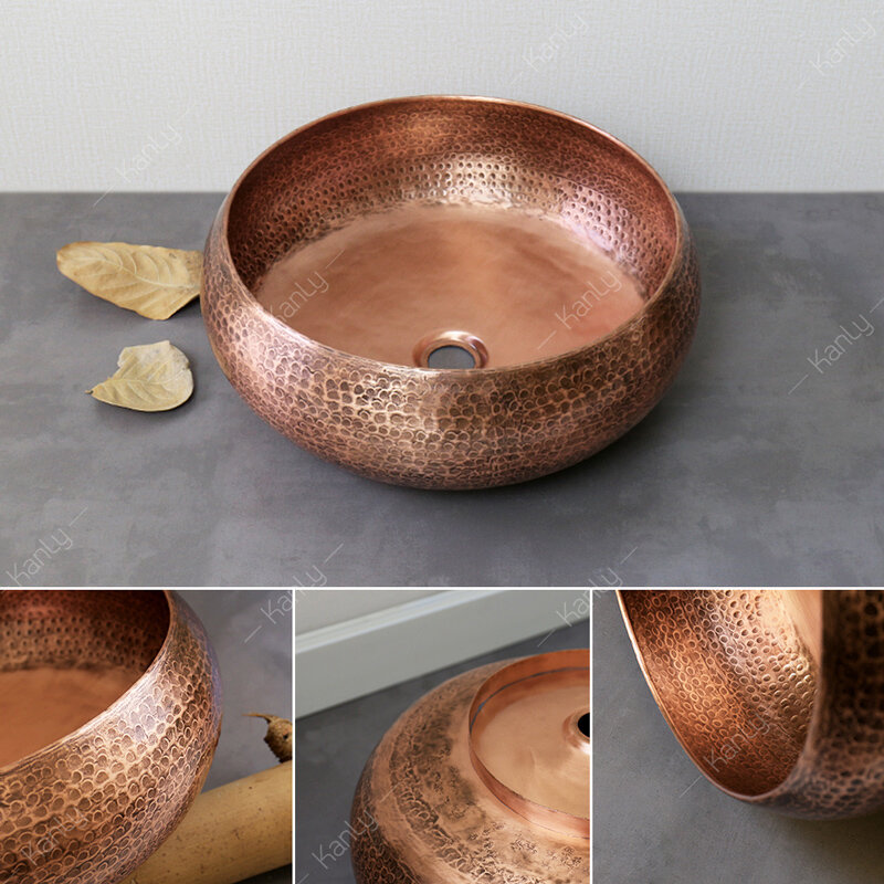 Chậu rửa lavabo bằng đồng Kanly RSC122V / RSC121V