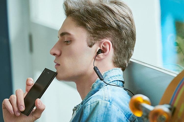 Tai nghe nhét tai không dây sony WI-C300/LZ E màu xanh dương