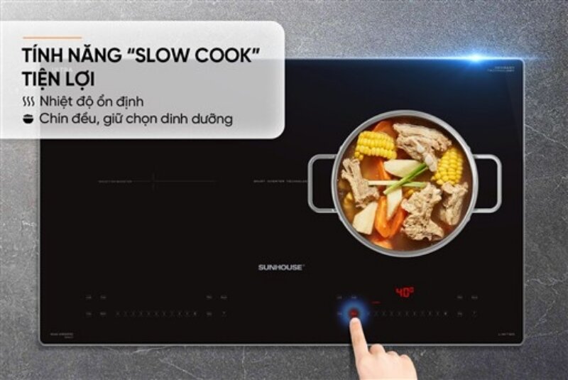 Bếp từ đôi Sunhouse SHB585PRO