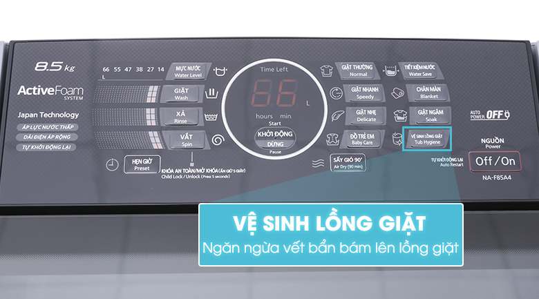 Máy giặt Panasonic 8.5 kg NA-F85A4GRV Máy giặt Panasonic 8.5 kg NA-F85A4GRV