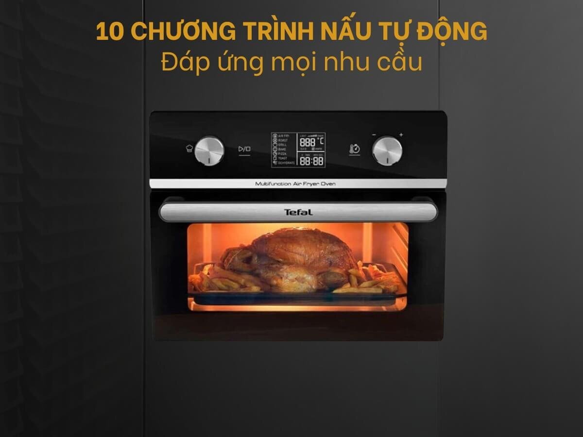 Nồi chiên không dầu Tefal FW6058KR được trang bị 10 chương trình nấu tự động