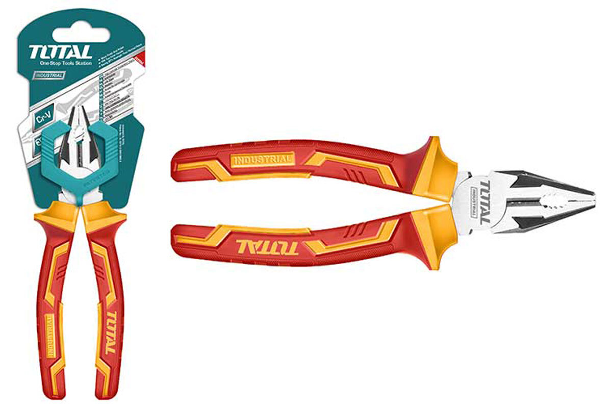 Kềm răng cách điện 7in Total THTIP2171