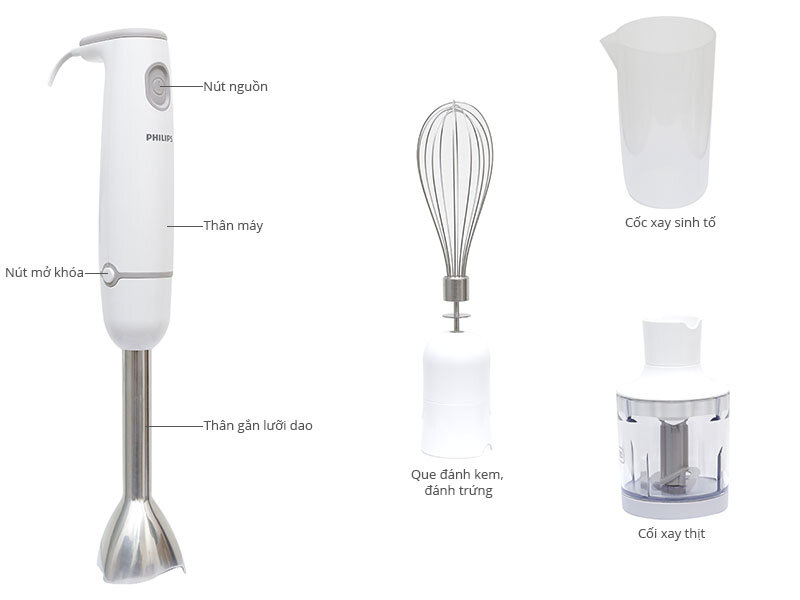Máy xay cầm tay Philips HR1607 Máy xay cầm tay Philips HR1607