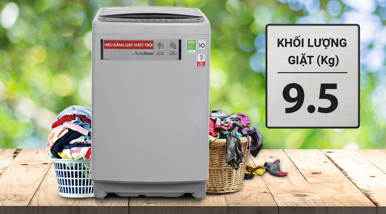 Máy giặt 9.5Kg LG T2395VS2M Smart Inverter