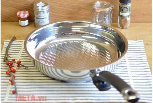 Chảo inox Fissler Steelux cao cấp 24cm