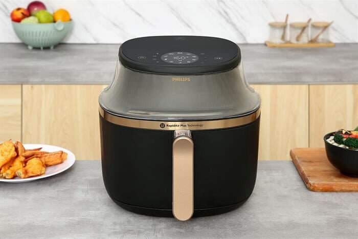 Nồi chiên không dầu Philips NA342/00 có thiết kế sang trọng, hiện đại