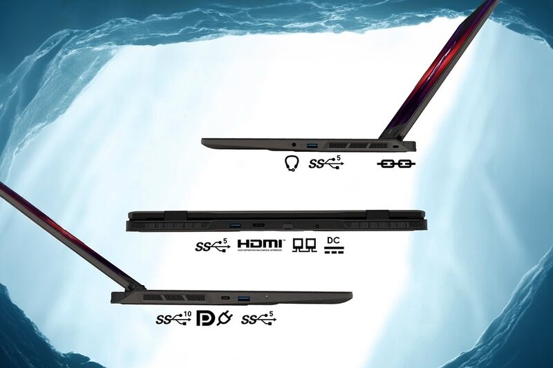 MSI Sword 16 HX B14VFKG-460VN trang bị viên pin 4 cell với dung lượng 65Whr