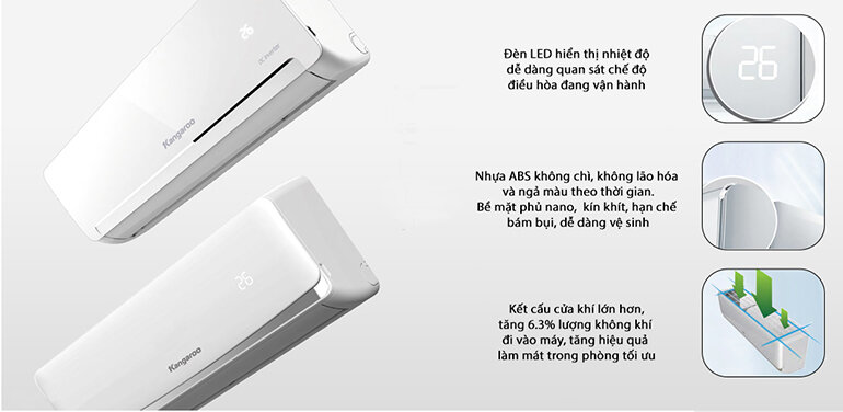 Điều hòa - Máy lạnh Kangaroo KGAC18CN - 1 chiều, 18000BTU