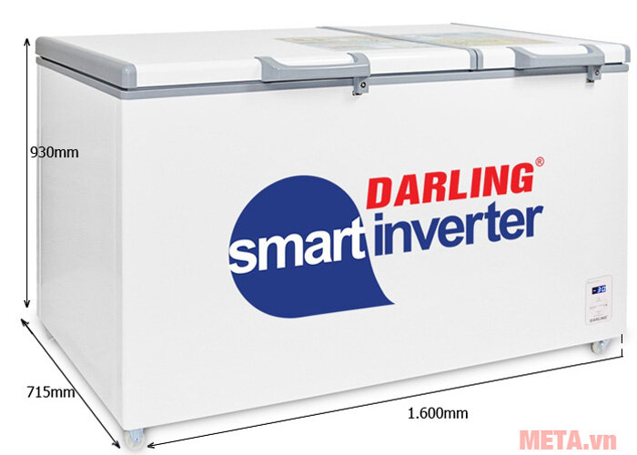 Tủ đông DARLING S-INVERTER DMF-7699 WSI (800 Lít)