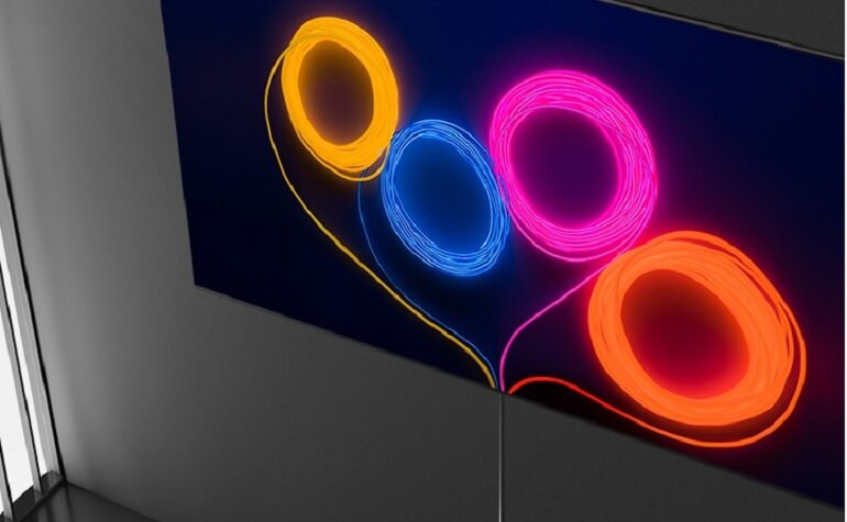 smart tivi qled samsung 4k 55 inch qa55q95t thiết kế 