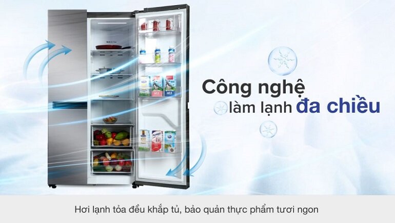 Tủ lạnh LG Inverter 649 Lít GR-B257JDS