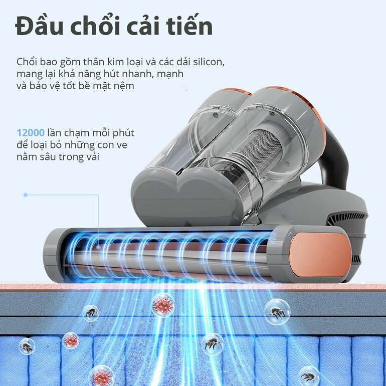 Máy hút bụi giường nệm Smarock Dual Cup S10 Pro