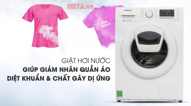 Tính năng giặt hơi nước nóng Máy giặt gia đình