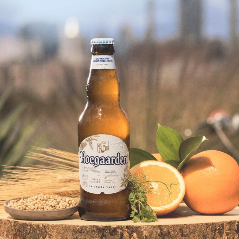 Bia Hoegaarden Trắng 4,9% - Thùng 24 chai x 330ml