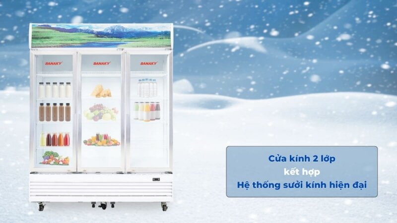 Tủ Mát Sanaky inverter 3 cánh 1400 lít VH-1520HP3