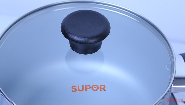 Bộ nồi canh hợp kim nhôm oxy hóa mềm nắp kính Supor S17A-T1