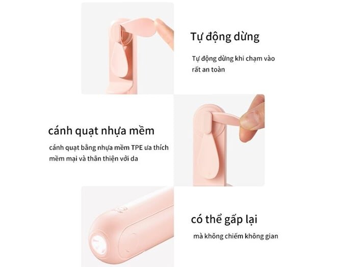 Quạt mini có thể gấp gọn tiện lợi  Quạt mini có thể gấp gọn tiện lợi