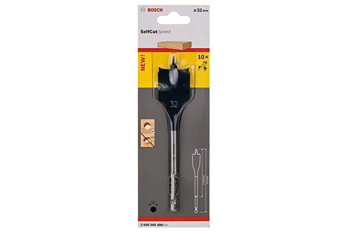 Mũi khoét gỗ đuôi cá 32x152mm Bosch 2608595498