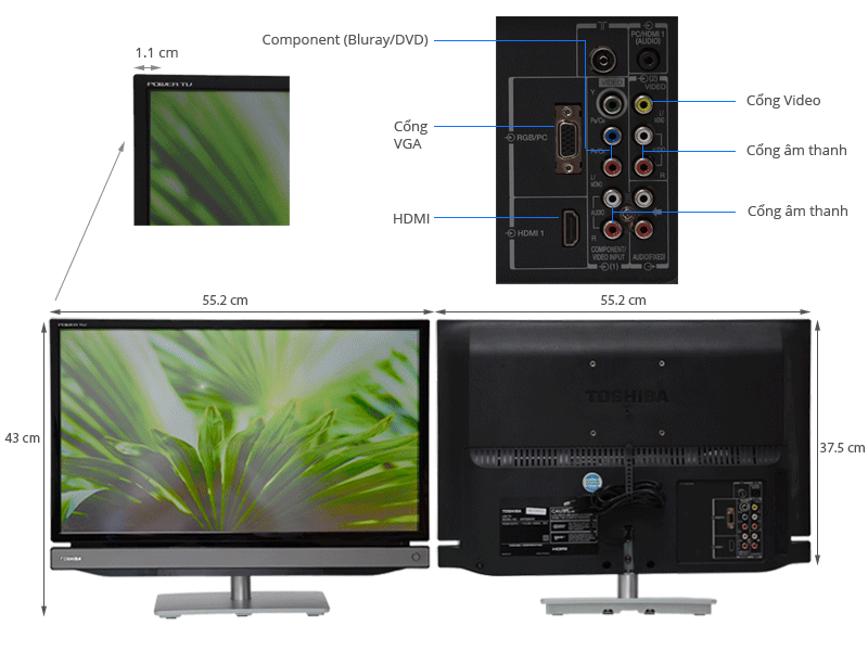 Tivi LED Toshiba 24P2300 24 inch Tivi LED Toshiba 24P2300 24 inch