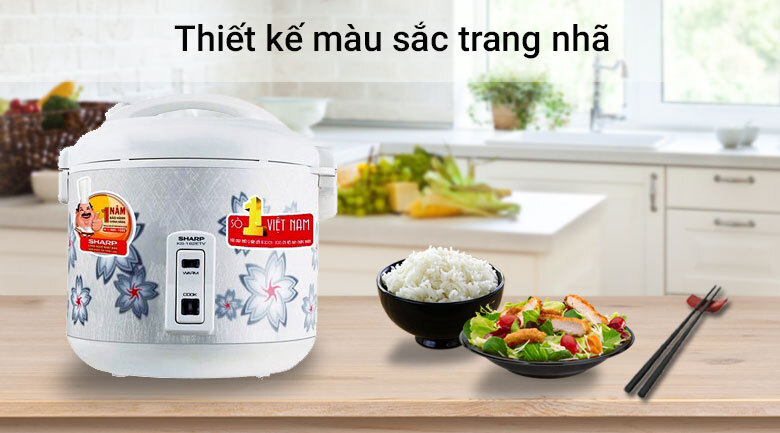 Nồi cơm điện Sharp 1.8 lít KS-N182ETV Nồi cơm điện Sharp 1.8 lít KS-N182ETV