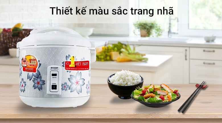 Nồi cơm điện Sharp 1.8 lít KS-N182ETV