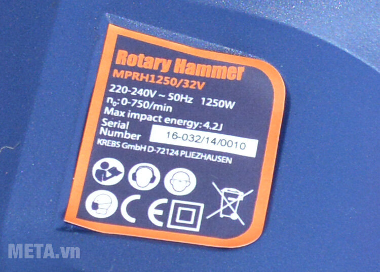 Máy khoan búa Maxpro MPRH1250/32V