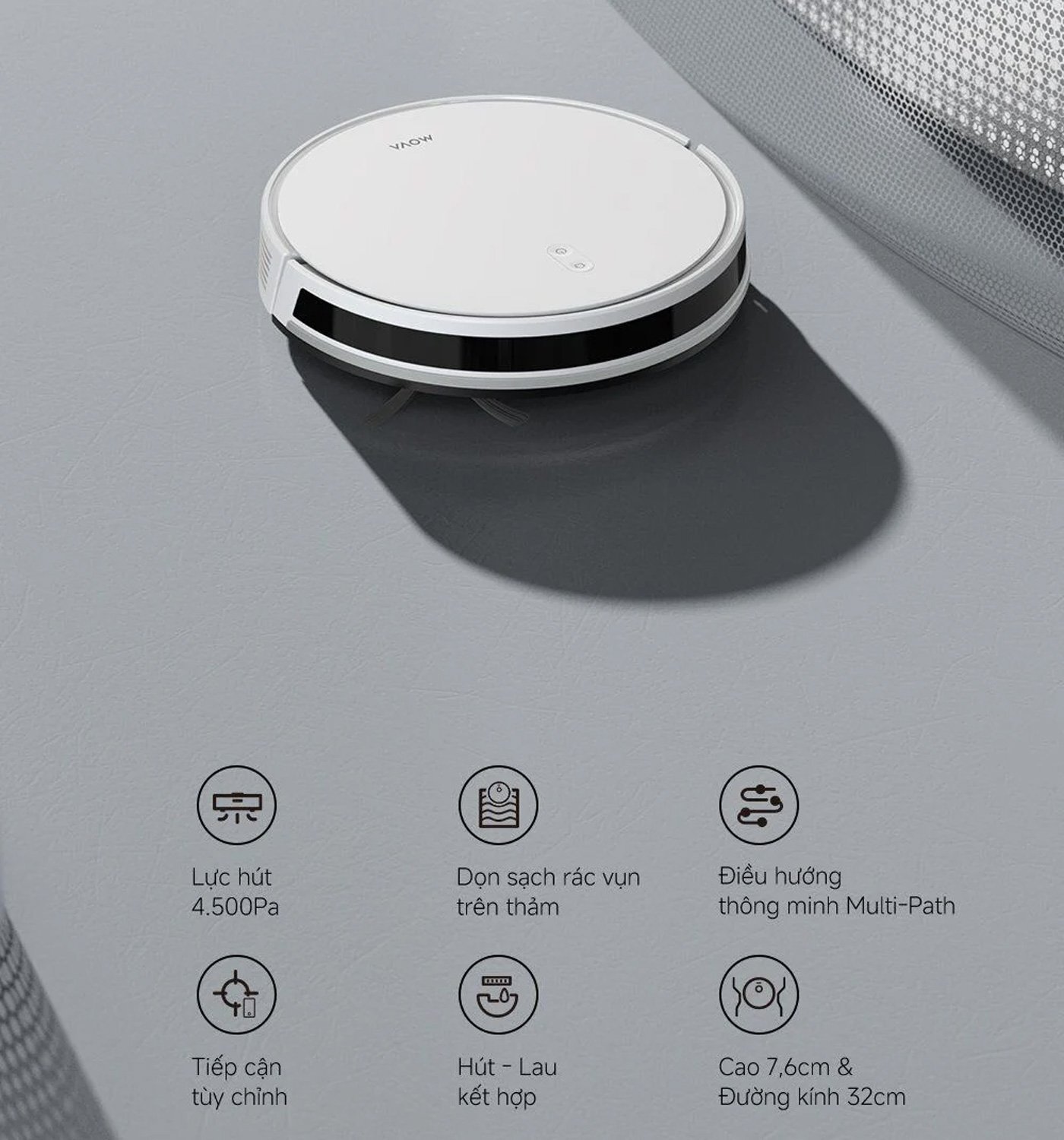 Robot hút bụi lau nhà Mova E10