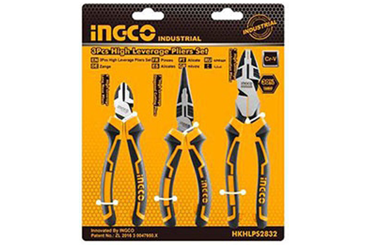 Bộ 3 kềm răng, cắt và nhọn INGCO HKHLPS2832