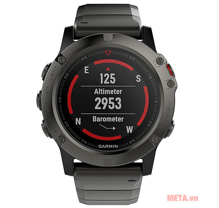 Vòng đeo tay theo dõi sức khỏe Garmin Fenix 5 Sate Gray