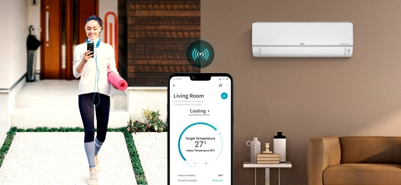 Điều hòa LG Inverter 9350 BTU 1 chiều IEC09M2 gas R-32