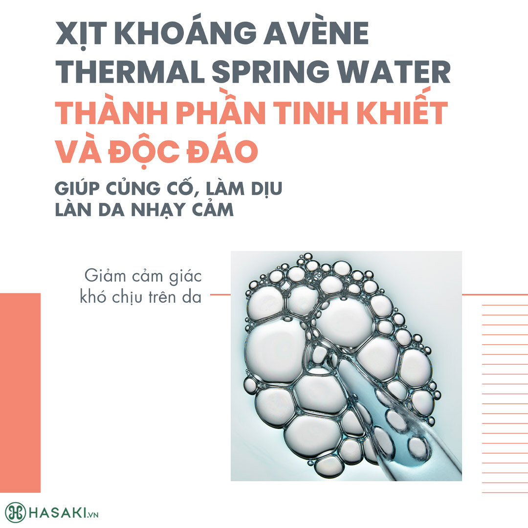 Sản phẩm Xịt Khoáng Avène Cấp Nước, Làm Dịu hiện đã có mặt tại Hasaki