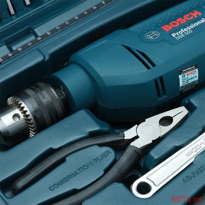 Máy khoan động lực Bosch GSB 550 MP (Set 19 chi tiết)