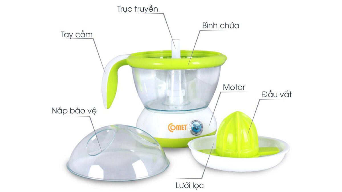 Comet CM9928 có thể dễ dàng tháo lắp để vệ sinh