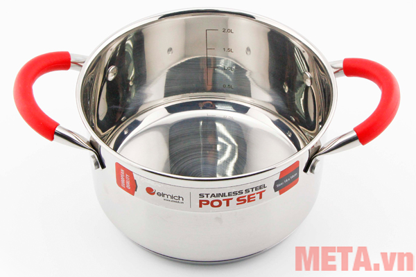 Bộ nồi inox 5 đáy Elmich EL-3336 sản xuất tại séc Bộ nồi inox 5 đáy