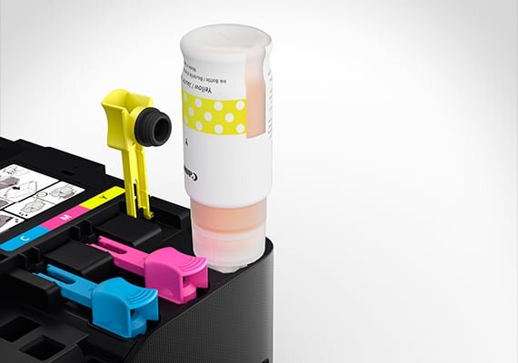 Máy in màu Canon G2020 có thể thay mực dễ dàng