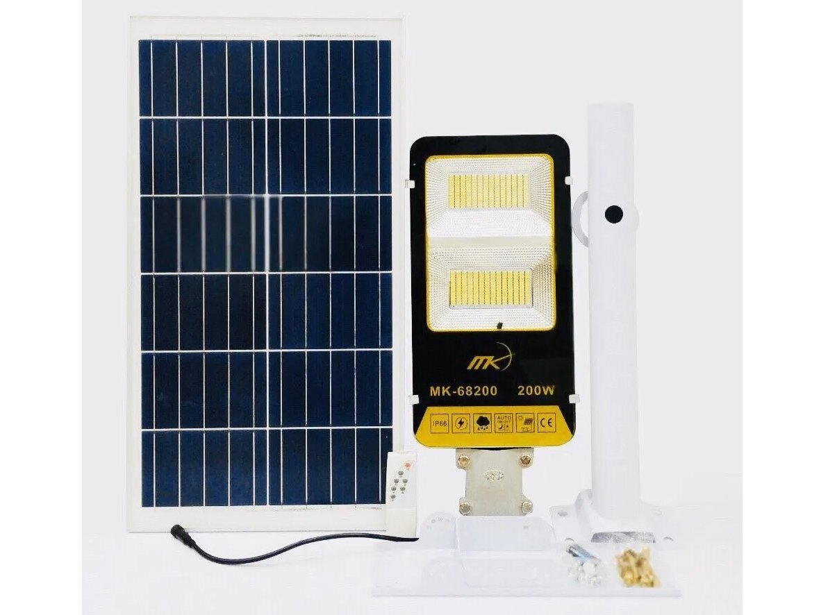 Đèn đường năng lượng mặt trời MK-68200 200W Đèn đường năng lượng mặt trời MK-68200 200W