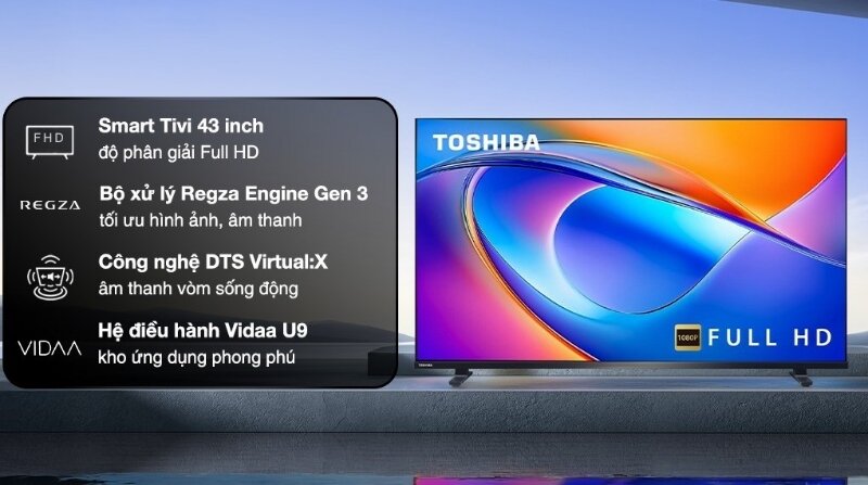 Smart Tivi Toshiba FullHD 43 inch 43V35RP