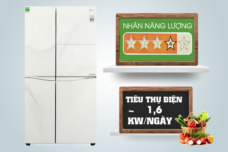 Tủ lạnh LG 629 lít GR-H267LGW Tủ lạnh LG 629 lít GR-H267LGW