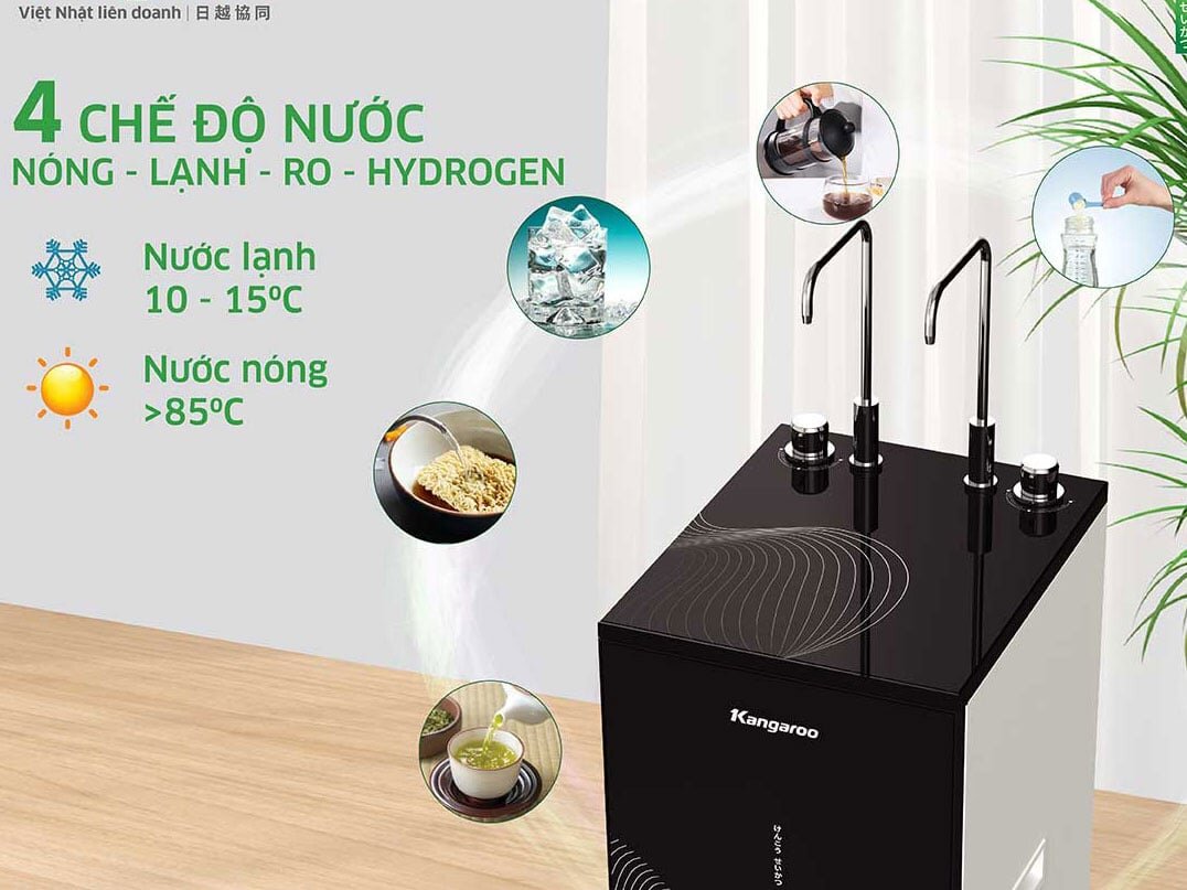 Máy lọc nước Kangaroo Hydrogen nóng lạnh KG10A68